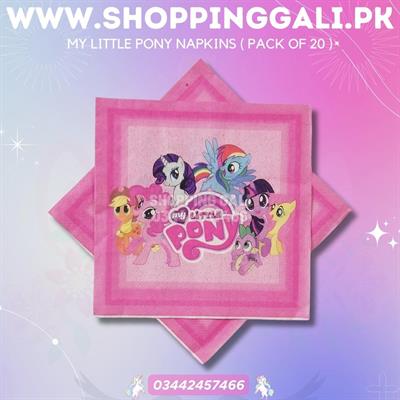 MY LITTLE PONY THEME NAPKINS ( PACK OF 20 TISSUE PAPER )