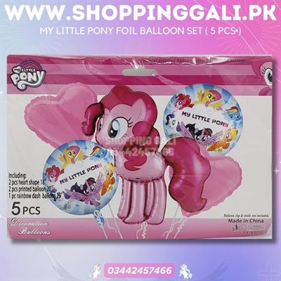 MY LITTLE PONY FOIL BALLOON SET ( PACK OF 5 FOIL BALLOONS )