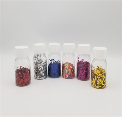 MULTICOLORS BOTTLE CONFETTI ( PACK OF 6 CONFETTI BOTTLES )