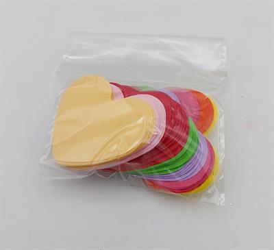 MINI MULTICOLOR HEARTS: 100+ PACK OF 1.6 INCH HEART SHAPE CUTOUTS FOR CRAFTS & DECORATIONS