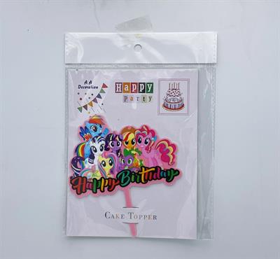 DELIGHTFUL MY LITTLE PONY CAKE TOPPER: PERFECTLY ADORABLE FINISHING TOUCH FOR YOUR LITTLE ONE'S CELEBRATION