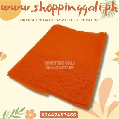 ORANGE NET ROLL FOR GIFT DECORATION BASKET DECORATION AND BOX DECORATION