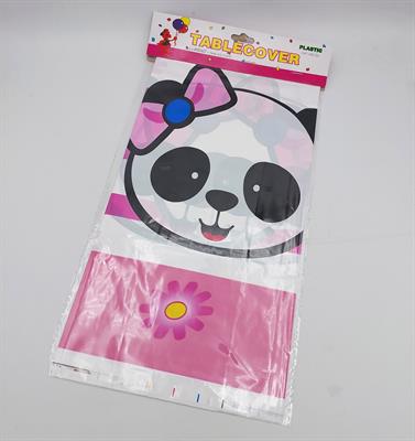 PANDA TABLE COVER FOR TABLE DECORATION IN PINK COLOR ( 108 CM X 180 CM )