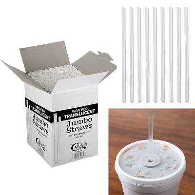 PAPER WRAPPED STRAWS ( PACK OF 100 PLASTIC STRAWS )