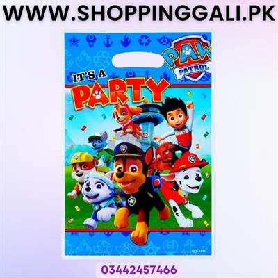 PAW PATROL THEME GOODY BAGS - PACK OF 10 GOODY BAGS - PAW PATROL GOODY BAGS