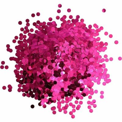 HOTPINK COLOR CONFETTI IN CIRCLE PERFECT FOR BALLOON FILLING