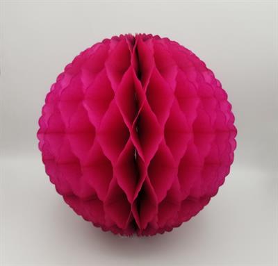 DARK PINK COLOR HONEYCOMB BALLS FOR PARTY DECORATION ( 10.5 INCH IN SIZE )