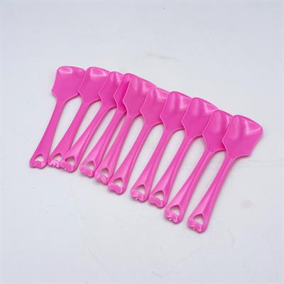 PINK COLOR SHOVEL DESIGN DESERT SPOONS ( PACK OF 20 SPOONS )