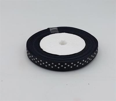 BLACK POLKA DOTS: PREMIUM SATIN RIBBON FOR ALL OCCASIONS