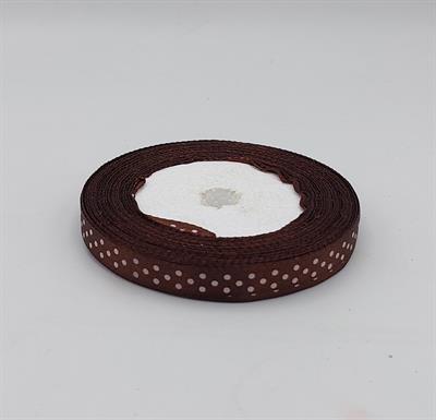 BROWN POLKA DOTS: PREMIUM SATIN RIBBON FOR ALL OCCASIONS