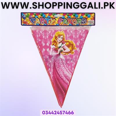 PRINCESS THEME BUNTINGS FOR BIRTHDAY PARTY DECORATION - PRINCESS BUNTINGS FLAGS BANNER