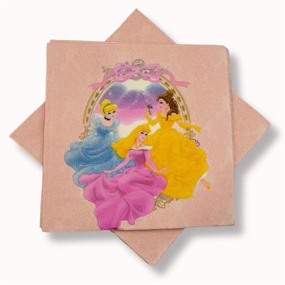 PRINCESS THEME NAPKINS DESIGN 2 ( PACK OF 20 TISSUE PAPER )