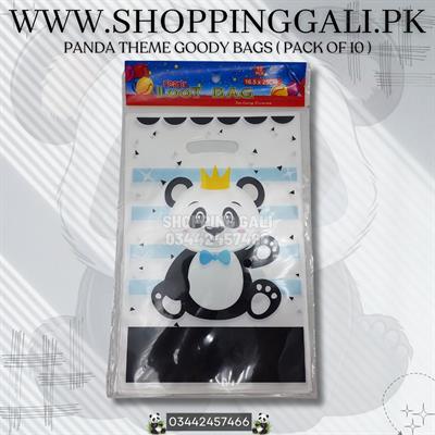 PANDA WITH CROWN GOODY BAGS ( PACK OF 10 GIFT BAGS )