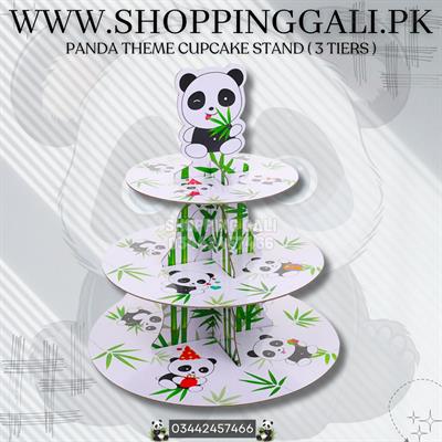 PANDA CUPCAKE STAND FOR TABLE DECORATION ( 3 TIERS CUPCAKE STAND )