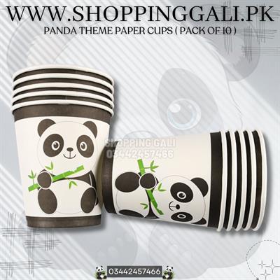 PANDA PAPER CUPS ( PACK OF 10 PAPER CUPS )