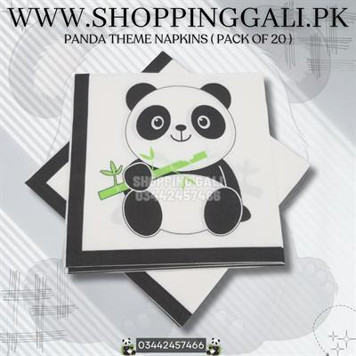 PANDA PARTY NAPKINS ( PACK OF 20 TISSUE PAPERS )