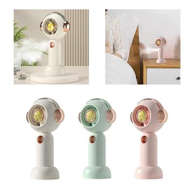 SPRAY HAND FAN - HANDHELD FAN - PORTABLE MISTING FAN HANDHELD SPRAY FAN USB SMALL FAN PERSONAL FAN PORTABLE HAND FAN WITH 3 SPEEDS DESK FAN WITH BASE MINI PORTABLE FAN FOR OFFICE OUTDOOR AND TRAVELING