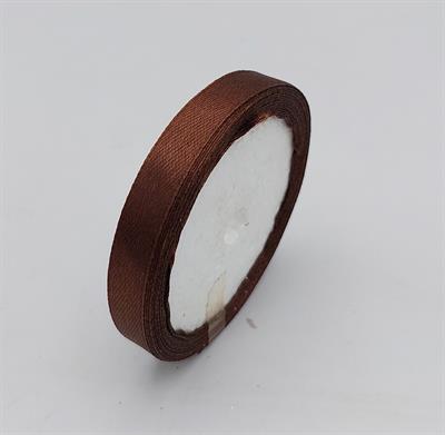 STUNNING SATIN RIBBON IN DARK BROWN COLOR