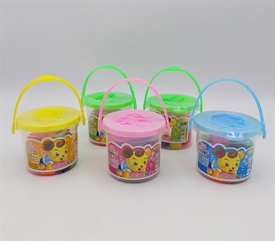 PACK OF 5 CLAY BUCKETS IN 12 DIFFERENT COLORS WITH TOOLS PERFECT FOR KIDS ULTRALIGHT CLAY