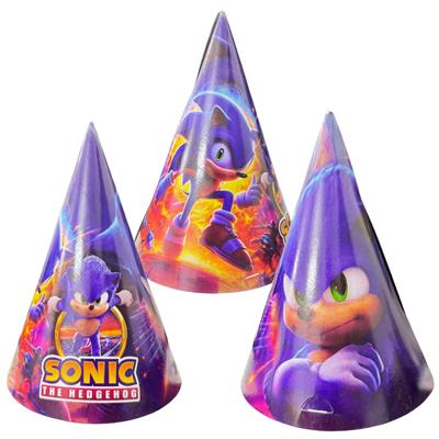 SONIC THEME BIRTHDAY CAPS - PACK OF 10 SONIC CAPS - SONIC THEME CAPS - BIRTHDAY DECORATION ITEMS