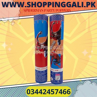 SPIDERMAN PARTY POPPERS PACK OF 2 PARTY POPPER ( 20 CM IN SIZE )