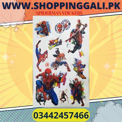 SPIDERMAN 3D STICKERS ( PACK HAS 12 STICKERS )