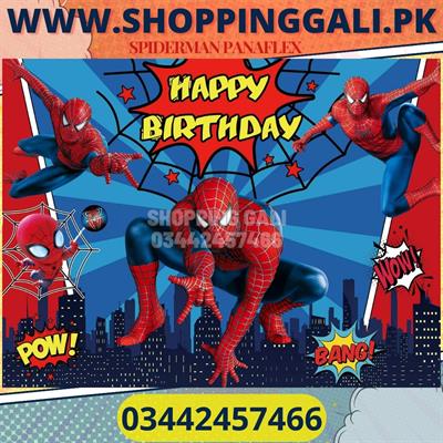 SPIDERMAN BIRTHDAY PARTY BANNER ( 36 INCHES X 24 INCHES )