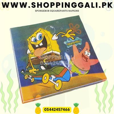 SPONGEBOB SQAUREPANTS NAPKINS ( PACK OF 20 NAPKINS )