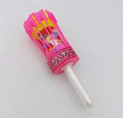 PINK COLOR STICK MUSICAL FLOWER CANDLE FOR CAKE DECORATION