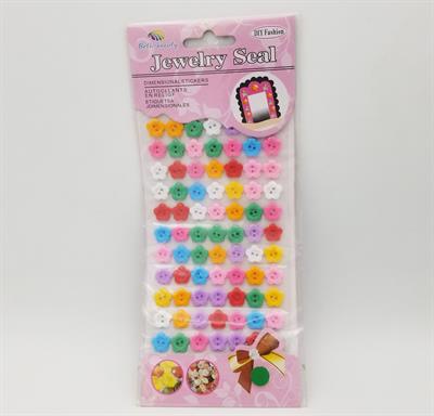 MULTICOLORS BUTTONS ART AND CRAFT STICKERS PACK