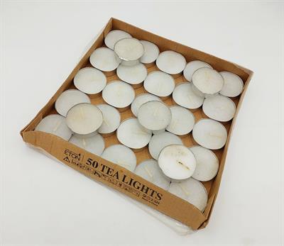 WHITE COLOR TEA CANDLES ( PACK OF 30 )