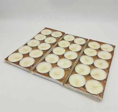 WHITE COLOR TEA CANDLES ( PACK OF 40 )