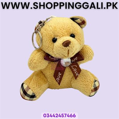 Teddy Bear Keychain - 3.5 Inch In Size - Brown Color