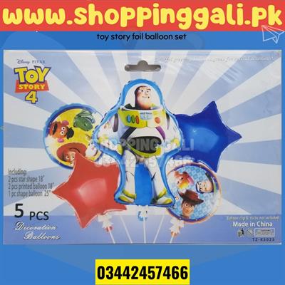 TOY STORY FOIL BALLOON SET ( PACK OF 5 FOIL BALLOONS )