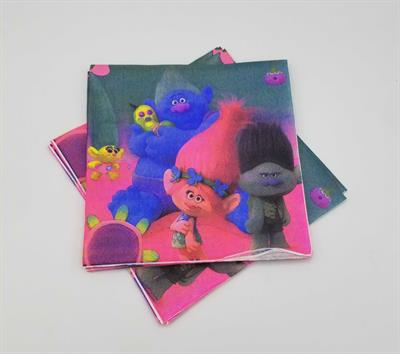 TROLLS NAPKINS ( PACK OF 20 TISSUE PAPER )