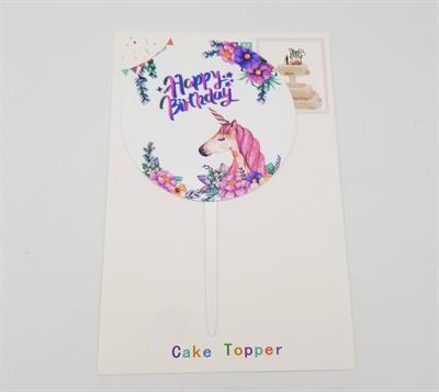 UNICORN CAKE TOPPER FOR CAKE DECORATION IN WHITE COLOR