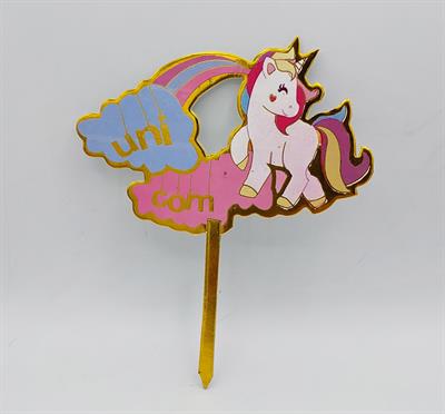 UNICORN CAKE TOPPER FOR CAKE DECORATION IN CARDBOARD MATERIAL