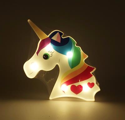 UNICORN LED LIGHT TABLE LAMP DESIGN 2 BATTERY OPERATED UNICORN FAIRY LIGHT