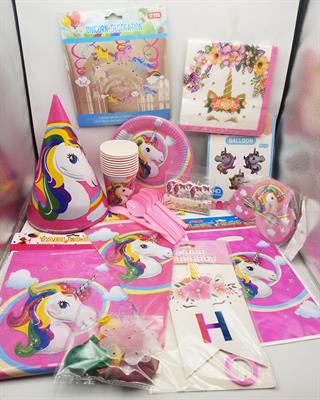 UNICORN BIRTHDAY PARTY THEME SET 1