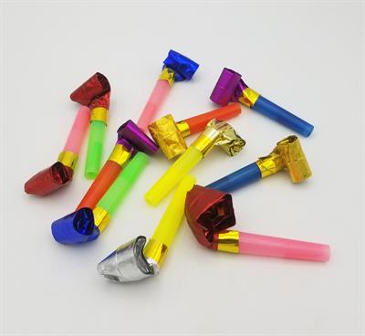 PARTY BLOWOUT WHISTLES ( PACK OF 10 WHISTLES )