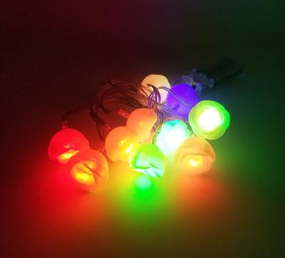 WHITE FLOWER MULTICOLOR BATTERY OPERATED FAIRY LIGHT