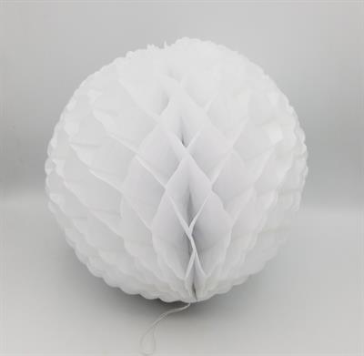 WHITE COLOR HONEYCOMB BALLS FOR PARTY DECORATION ( 12 INCH IN SIZE )