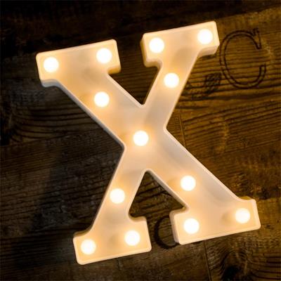 X LED ALPHABET - BATTERY OPERATED LED LETTERS FOR TABLE DECORATION