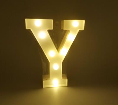 Y LED ALPHABET - BATTERY OPERATED LED LETTERS FOR TABLE DECORATION