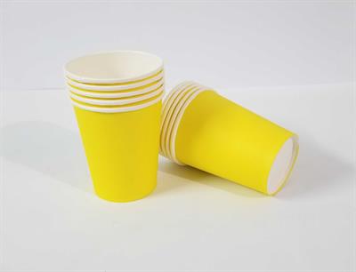 YELLOW COLOR PAPER CUPS ( PACK OF 10 )