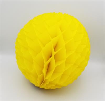 YELLOW COLOR HONEYCOMB BALLS FOR PARTY DECORATION ( 10.5 INCH IN SIZE )