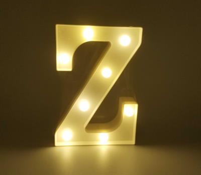 Z LED ALPHABET - BATTERY OPERATED LED LETTERS FOR TABLE DECORATION