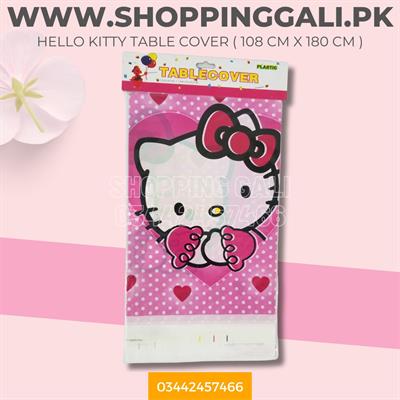 HELLO KITTY TABLE COVER FOR TABLE DECORATION ( 108 CM X 180 CM )