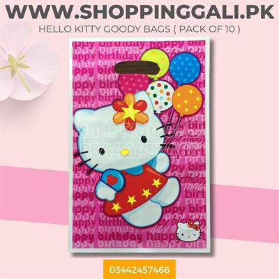 HELLO KITTY GOODY BAGS HB - PACK OF 10 GOODY BAGS - HELLO KITTY THEME GOODY BAGS