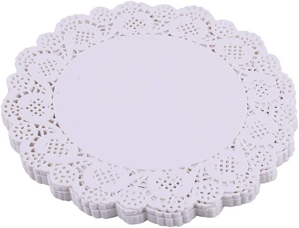 WHITE COLOR ROUND SHAPE LACE PAPER DOILIES 25 PCS ( 4.5 INCH IN SIZE ) in  Pakistan for Rs. 200.00